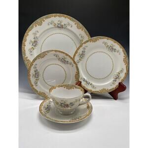 Damars‎ DM Tajimi 5-Pc Place Setting OCCUPIED Japen 1940's Dinnerware